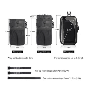 Bike Cycling Water Bottle Bag/ Seat Saddle Pack/ Phone Pouch
