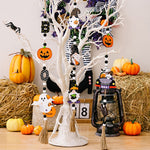 Load image into Gallery viewer, Cute Halloween wooden beads pendant hanging ornaments gnome pumpkin bat ghost (TakaraCorner.com)
