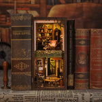 Load image into Gallery viewer, Wooden Book Nook Puzzle With Light - Rose Detective Agency
