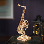 Load image into Gallery viewer, DIY 3D wooden puzzle toys saxophone (TakaraCorner.com)
