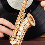 Load image into Gallery viewer, DIY Wooden puzzle toys musical instrument saxophone (TakaraCorner.com)
