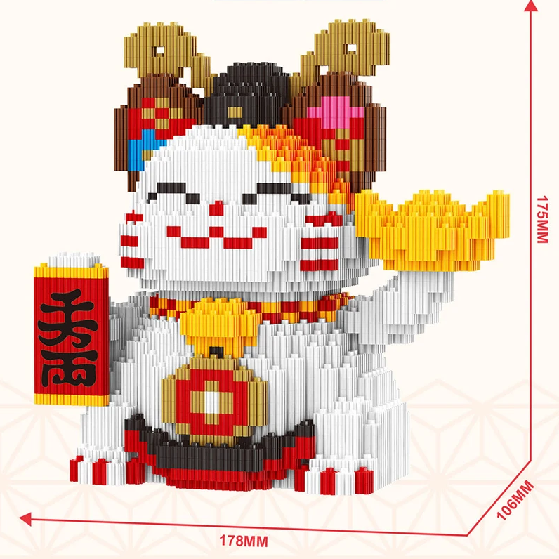 Lucky Cat - DIY Block Kit