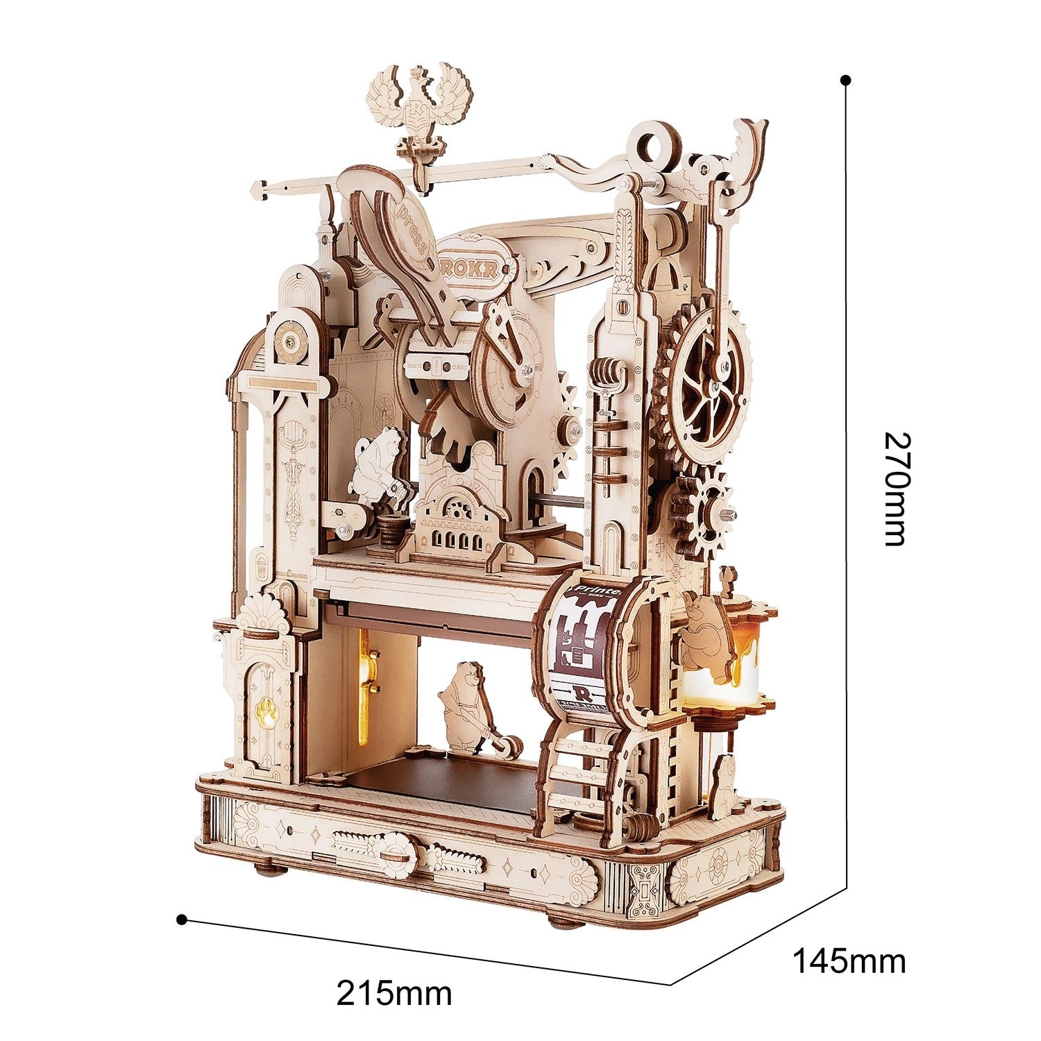 Wooden Puzzle - Classic Printing Press