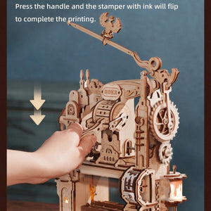 Wooden Puzzle - Classic Printing Press