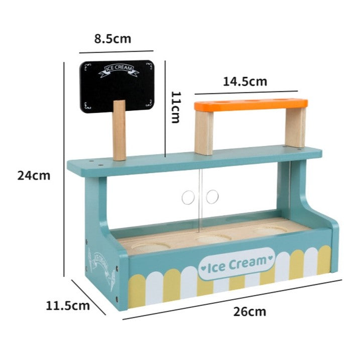 Kids Wooden Toy Set - Ice Cream Store/ Afternoon Tea/ Cake Shop