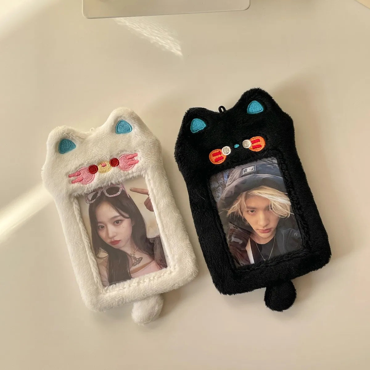 Cartoon Animal Plush Photocard Holder