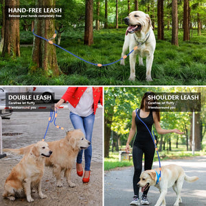 Multipurpose Hand Free Dog Double Leash