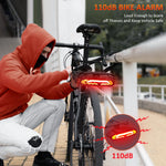 Load image into Gallery viewer, Wireless Bicycle Rear Light Anti Theft Alarm With Turn Signal
