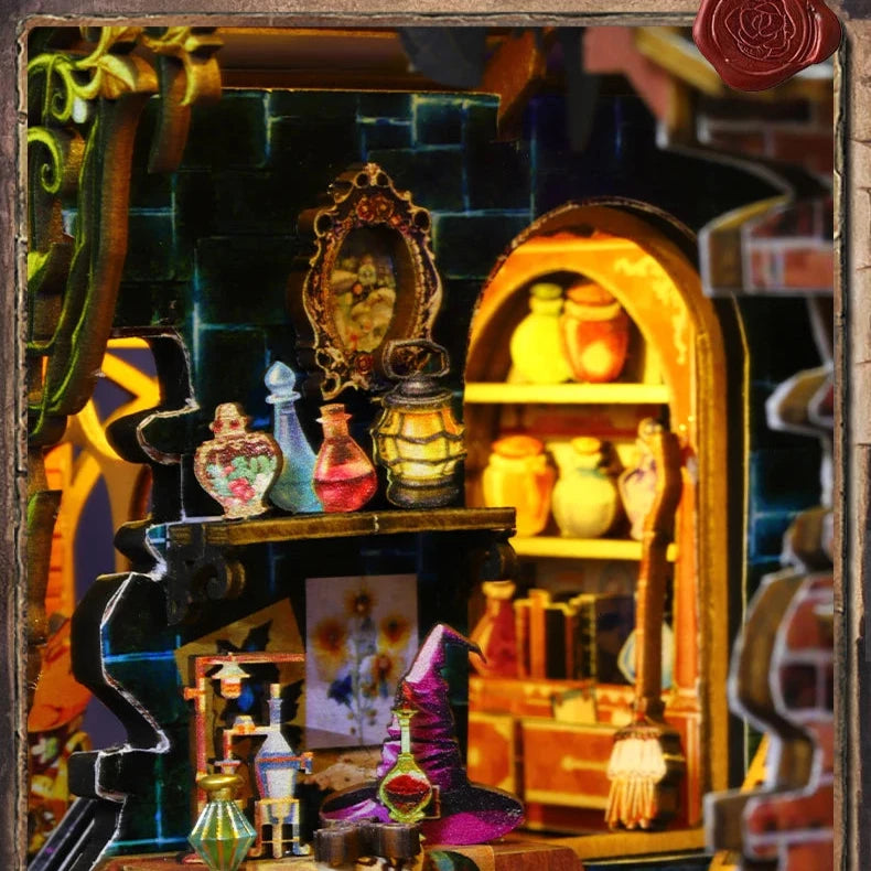 Miniature Wooden Doll House - Magic Spirit Mansion