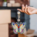 Load image into Gallery viewer, DIY Diamond Painting Keychain - Animal Dog Cat Bird Dragon
