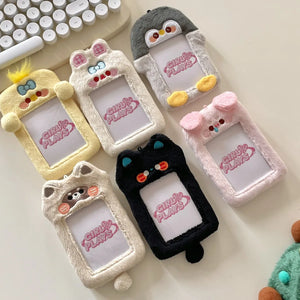 Cartoon Animal Plush Photocard Holder