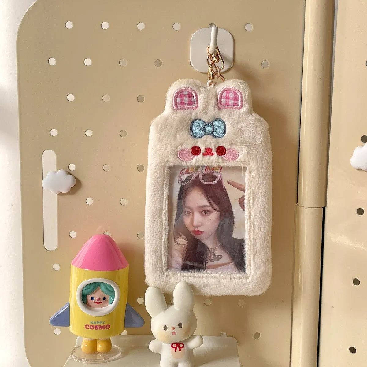 Cartoon Animal Plush Photocard Holder