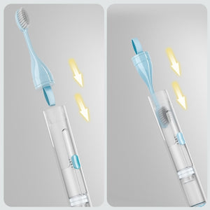 Portable Toothpaste Dispenser with Toothbrush