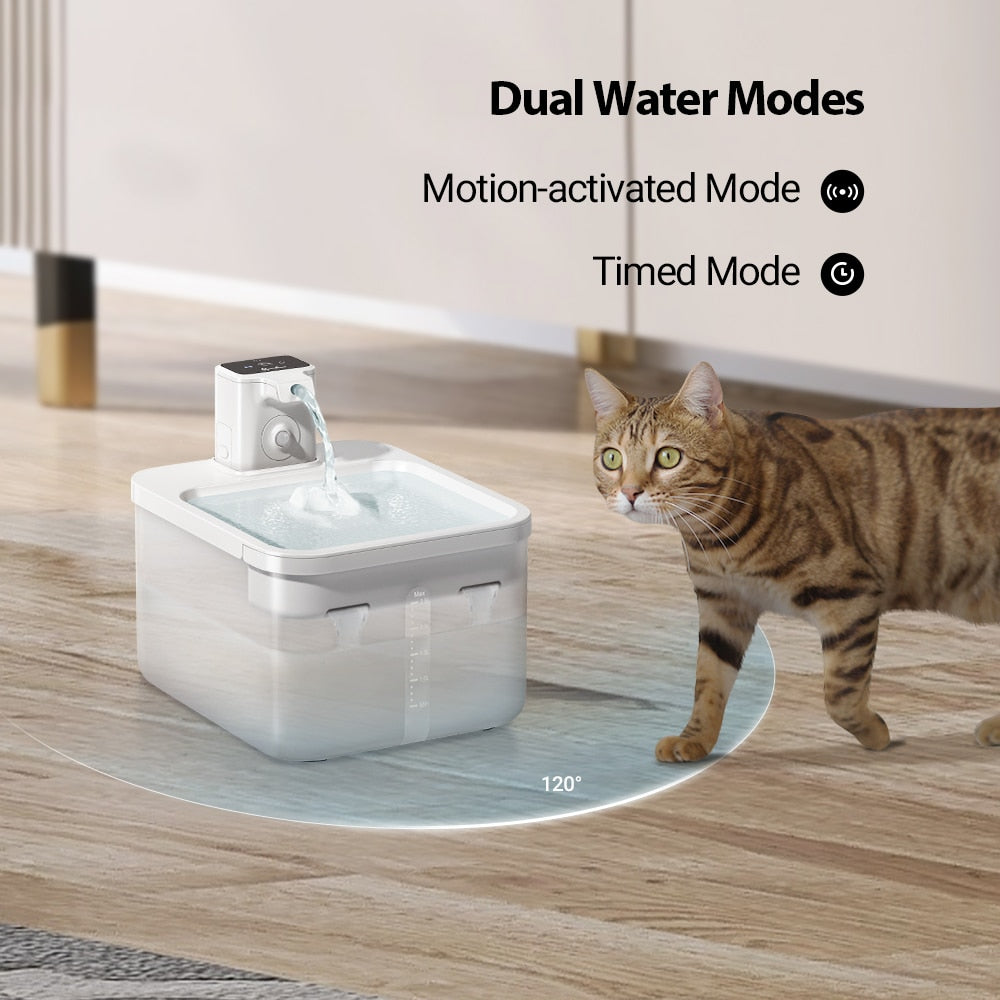 Wireless Pet Water Fountain With Motion Sensor Takara Corner