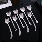 Load image into Gallery viewer, Whimsical Cat Spoons with Playful Tail Handles for Drinks and Desserts
