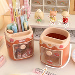 Load image into Gallery viewer, Creative cute piggy student pen holder desk stationery organizer (TakaraCorner.com)
