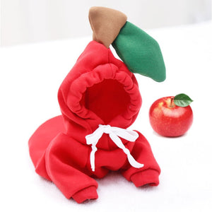 Pet Hoodie Sweatshirt - Frog/ Banana/ Apple/ Carrot/ Reindeer/ Heart