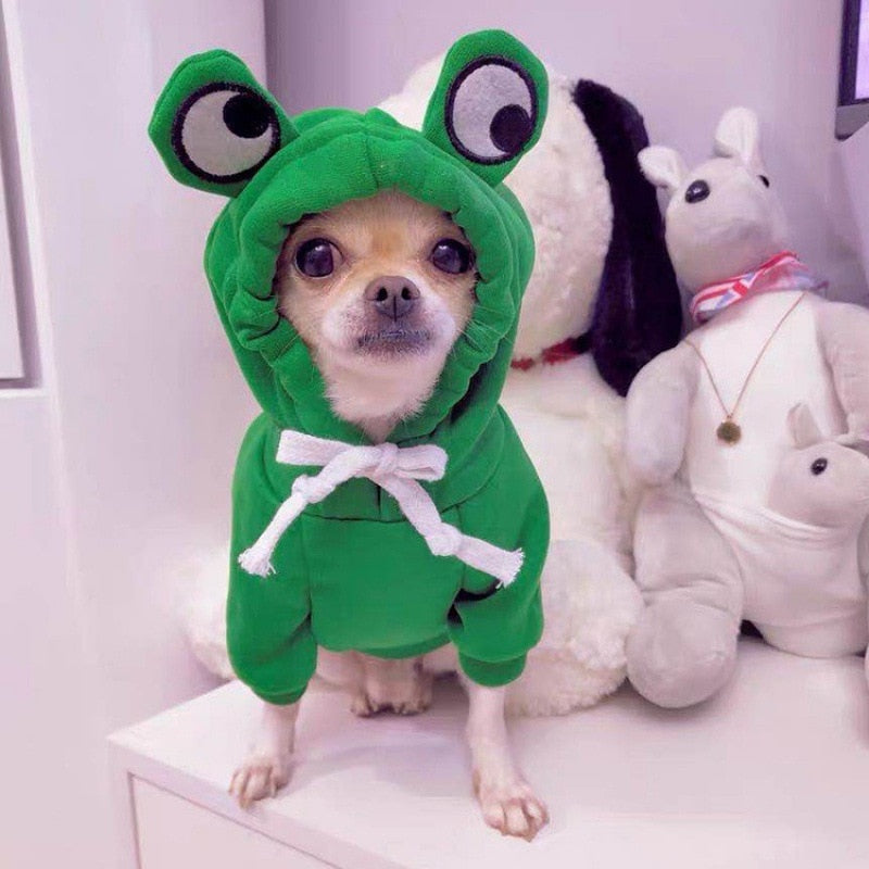 Pet Hoodie Sweatshirt - Frog/ Banana/ Apple/ Carrot/ Reindeer/ Heart