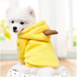 Pet Hoodie Sweatshirt - Frog/ Banana/ Apple/ Carrot/ Reindeer/ Heart