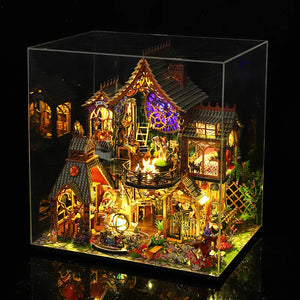 Miniature Wooden Doll House - Magic Spirit Mansion