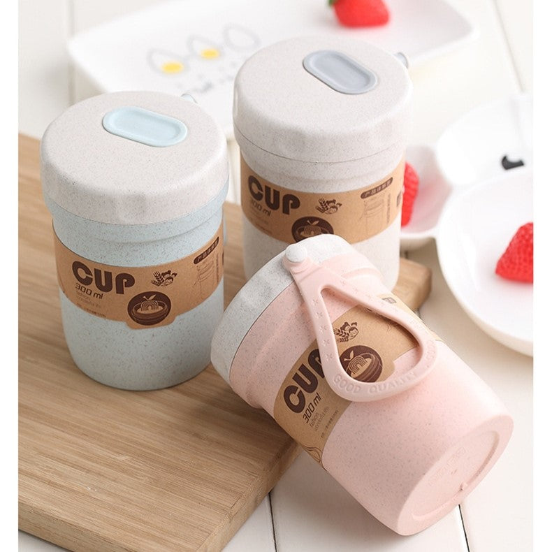 Eco Friendly natural Wheat Straw BPA free food containers soup drink cup (TakaraCorner.com)