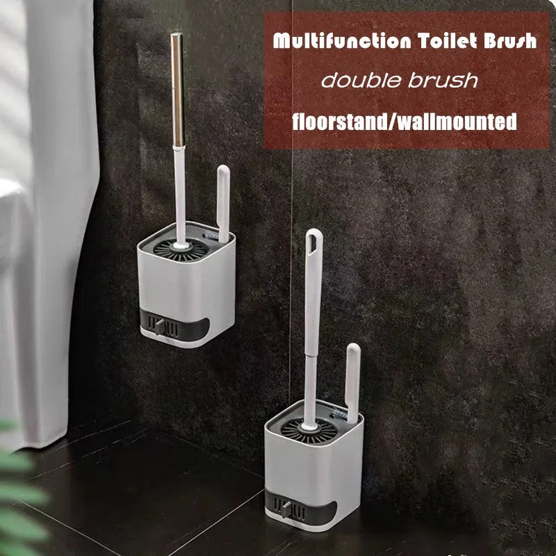 leakproof wall mounted hanging toilet brush holder (TakaraCorner.com)