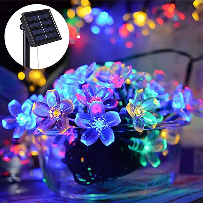 outdoors indoors garden Christmas eco friendly solar string led lights (TakaraCorner.com)