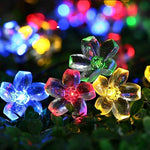 Load image into Gallery viewer, Solar String LED Lights - Cherry/ Chrysanthemum/ Lotus/ Snowflake
