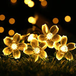 Load image into Gallery viewer, Solar String LED Lights - Cherry/ Chrysanthemum/ Lotus/ Snowflake
