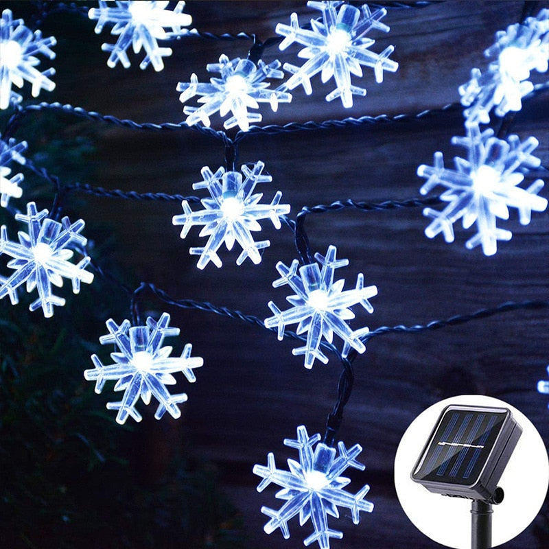 Solar String LED Lights - Cherry/ Chrysanthemum/ Lotus/ Snowflake