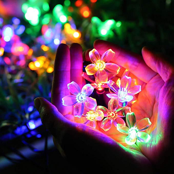 Solar String LED Lights - Cherry/ Chrysanthemum/ Lotus/ Snowflake