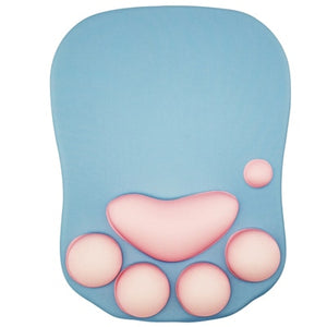 Cat Paw Mouse Pad, Keyboard Wrist Support