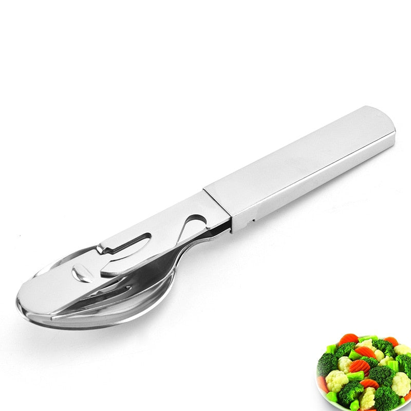 4-in-1 Portable Stainless Steel Utensils TakaraCorner.com