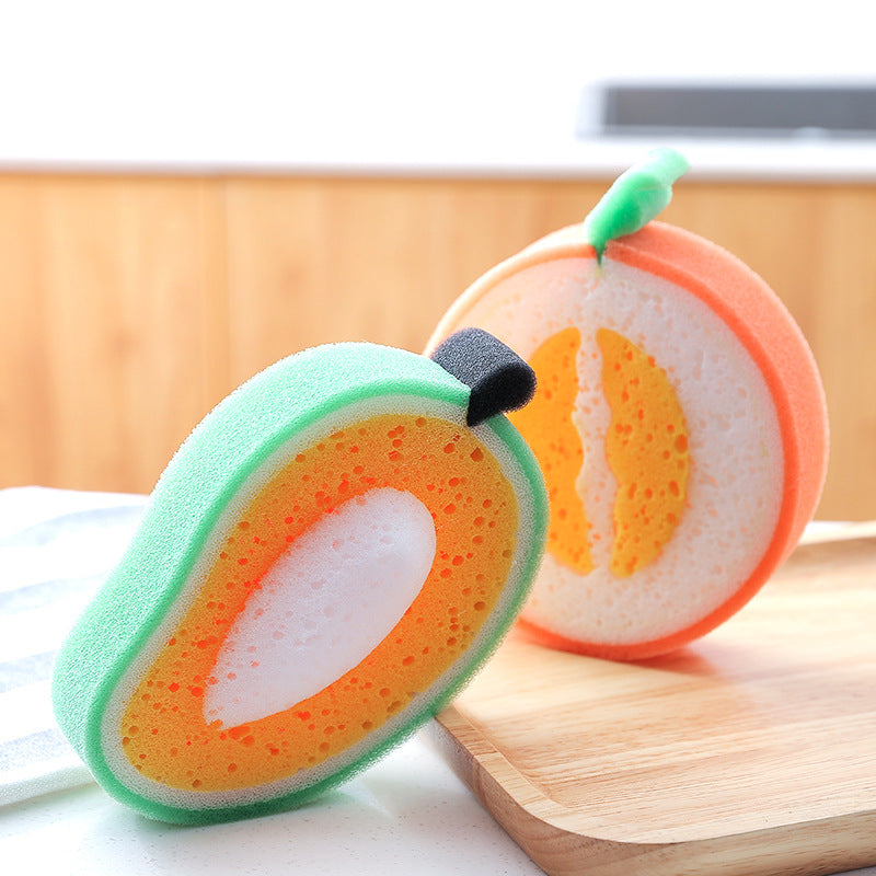 4Pcs Fruit Shaped Sponge