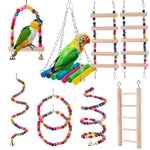 Load image into Gallery viewer, Bird Parrot Hamster Swing Ladder Hammock Toys (TakaraCorner.com)
