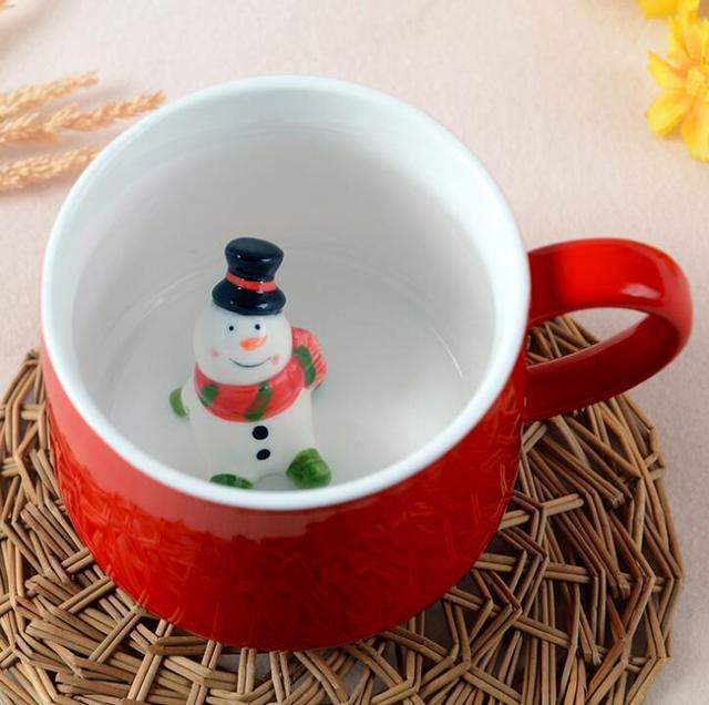 Ceramic Mug With Hidden Christmas Characters