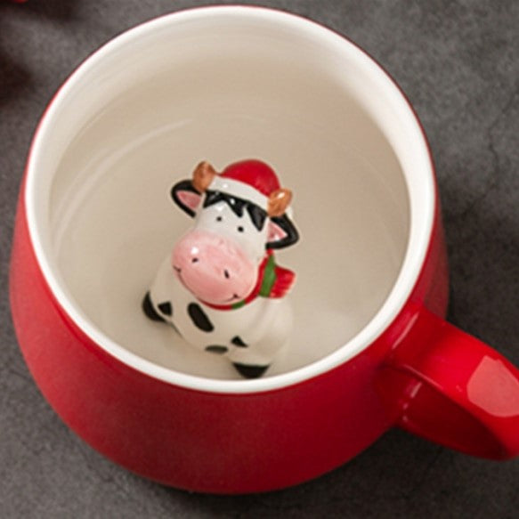 Ceramic Mug With Hidden Christmas Characters