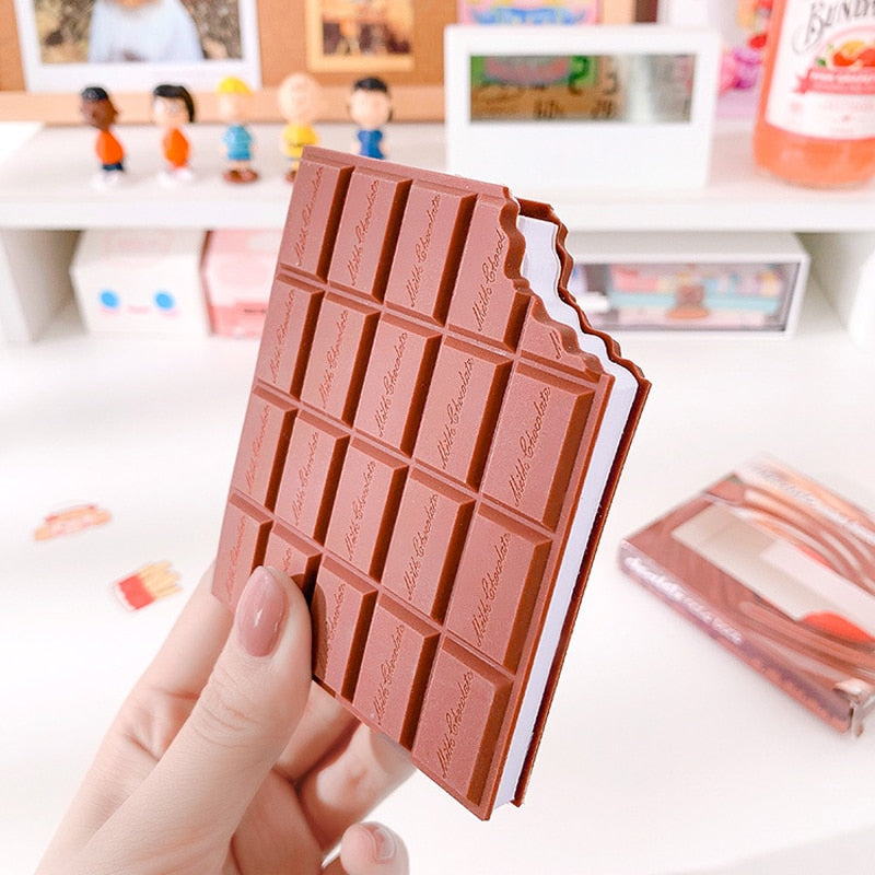 cute creative chocolate notepad memo stationary (TakaraCorner.com)