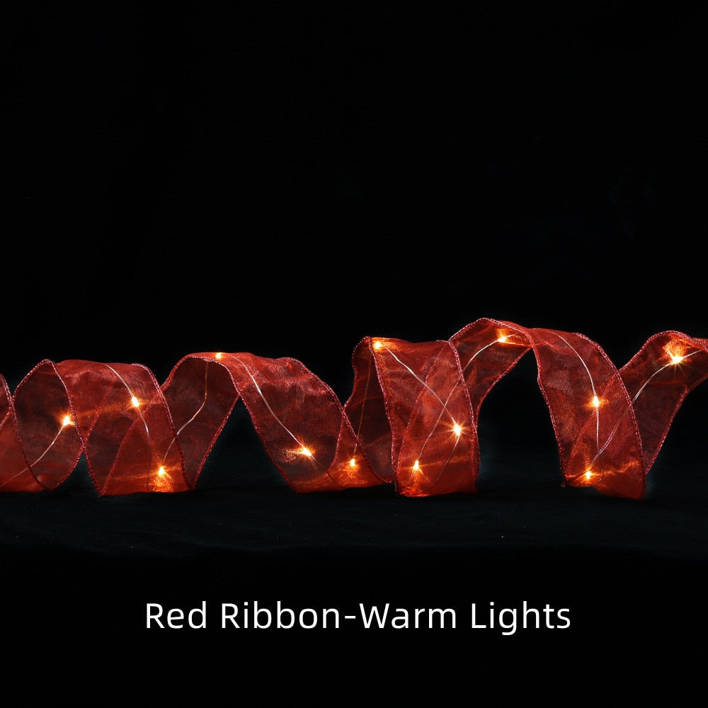 Christmas Ribbon String Lights