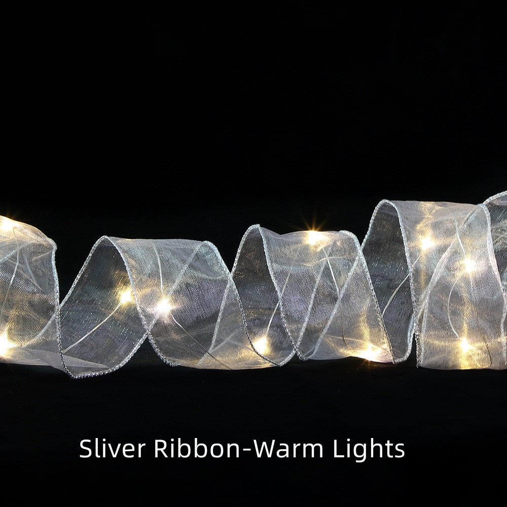 Christmas Ribbon String Lights