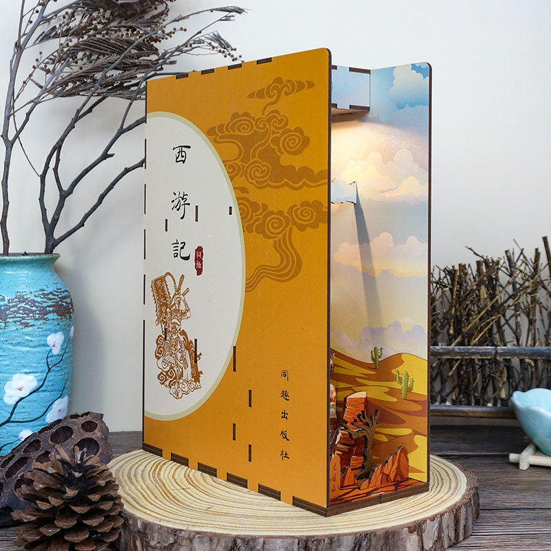 Wooden Miniature Book Nook - Journey To The West