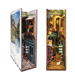 Load image into Gallery viewer, Wooden Miniature Book Nook - Cafe Lane
