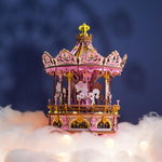 Load image into Gallery viewer, Wooden Puzzle Music Box - Romantic Carousel
