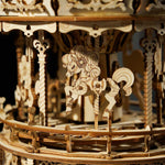 Load image into Gallery viewer, Wooden Puzzle Music Box - Romantic Carousel
