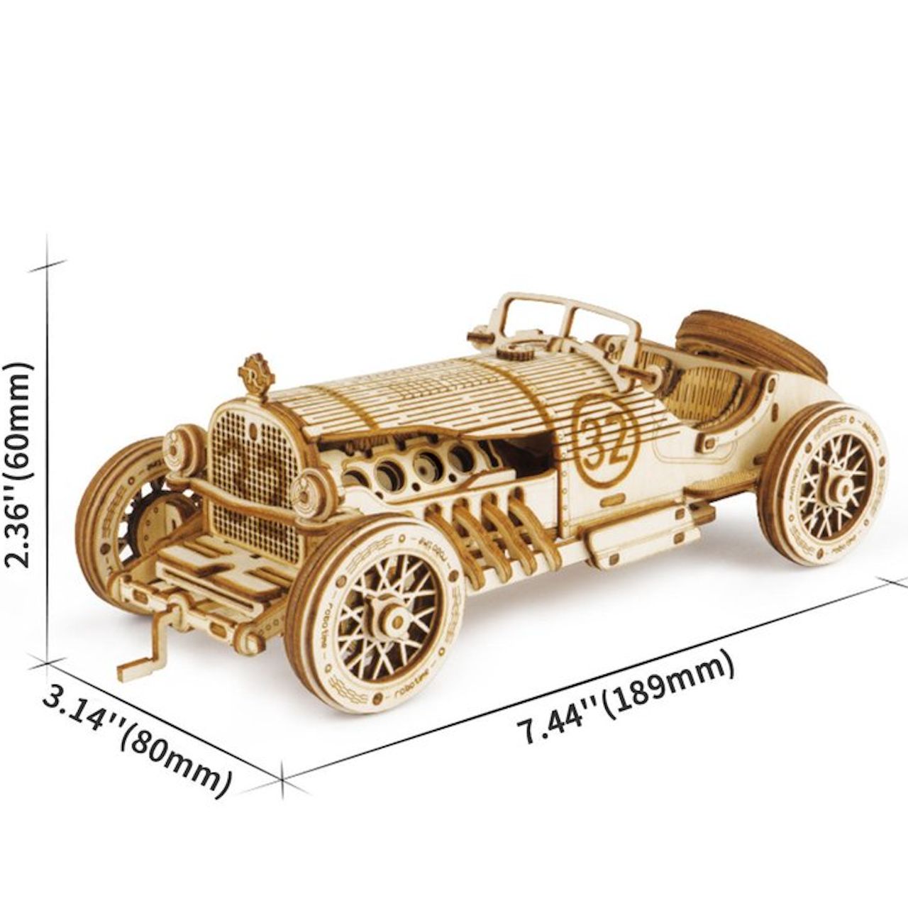 Wooden Toy Model - Grand Prix Car