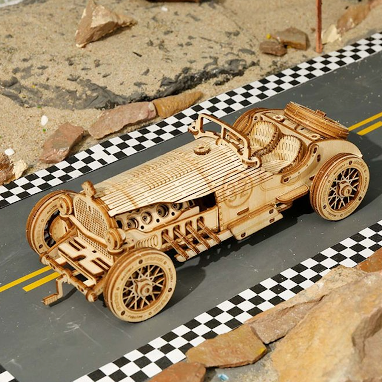 Wooden Toy Model - Grand Prix Car