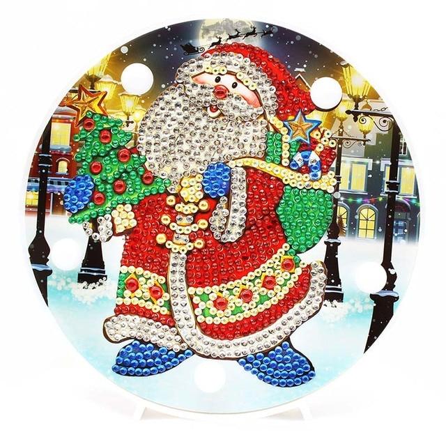 Christmas Holidays Diamond Painting Kit With LED