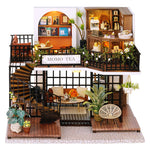 Load image into Gallery viewer, DIY miniature wooden dollhouse girl gift momo tea house (TakaraCorner.com)
