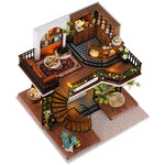 Load image into Gallery viewer, Miniature Wooden Dollhouse - Momo Tea House
