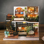 Load image into Gallery viewer, DIY miniature wooden dollhouse momo tea house (TakaraCorner.com)
